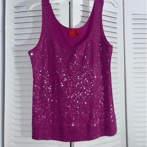 Y2K bimbo glitter tank